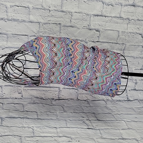 PROFILE BY GOTTEX Multicolored Bathing Suit‎ Top 34E - Picture 4 of 7